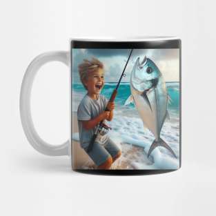 Boys love to fish Mug